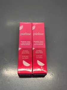 2x PURLISSE DRAGONFRUIT & NIACINAMIDE EXFOLIATOR 1.7 fl oz each NIB - Picture 1 of 1