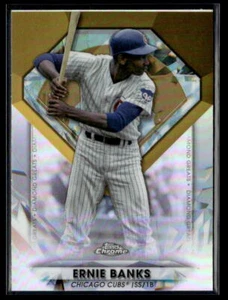2022 Topps Chrome Update #DGC-8 Ernie Banks Diamond Greats Die Cuts - Picture 1 of 2