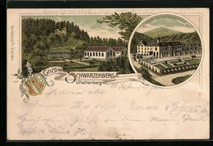 Lithographie Plettenberg, Früheres Schloss Schwarzenberg 1900  - Picture 1 of 2