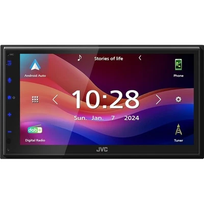 JVC KW-M595DBT Moniceiver schwarz Bluetooth, DAB+, 6,8 Zoll LCD Display, Touch - Bild 1 von 4