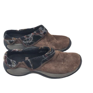 Merrell Bracken Shoes Women 8.5 Encore Ice Brown Suede Slip On Comfort Warm Clog - Picture 1 of 14