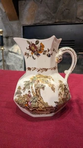 RARO VINTAGE, MASON'S, PORCELANA "MULTICOLOR WATTEAU", JARRA PEQUEÑA, ¡EXCELENTE! - Imagen 1 de 8