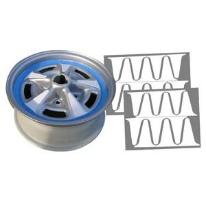 Stencil Mask Kit 15" Rally II Wheel Rim 1969-77 Lemans Grand Prix Firebird GTO - Picture 1 of 9