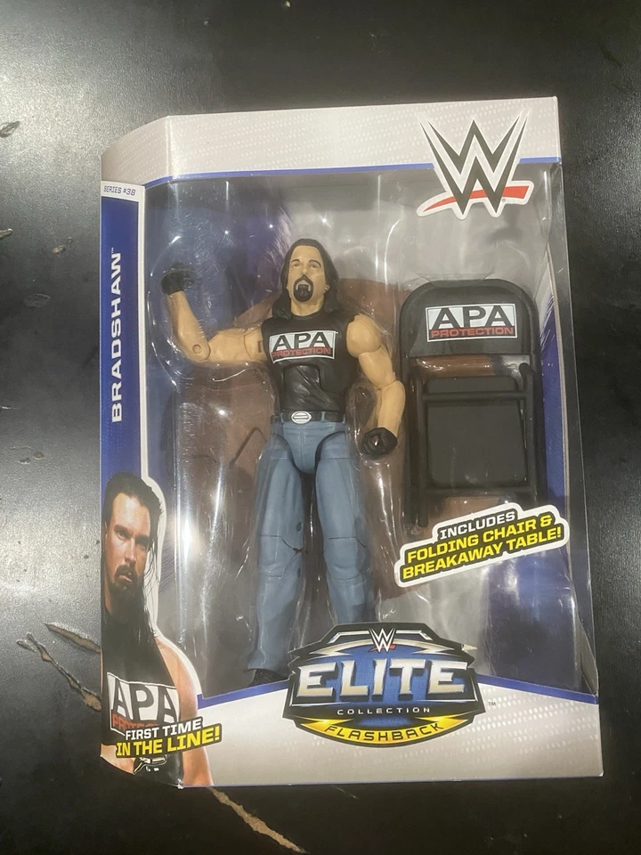 2015 WWE WWF Mattel Bradshaw Elite Wrestling Figure Series 38 JBL APA