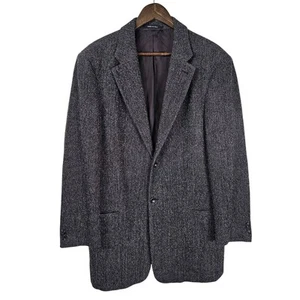 Armani Collezioni Wool Blend Blazer 42L Brown Made In Italy Soft Quiet Luxury - Picture 1 of 12