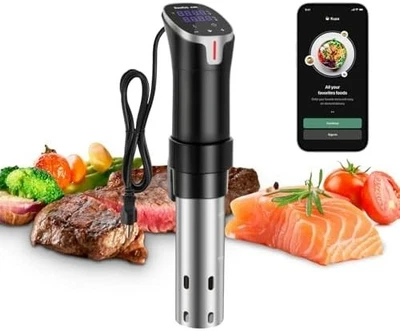 Anova Culinary Sous Vide Precision Cooker Pro, 1200 Watts, Black and Silver