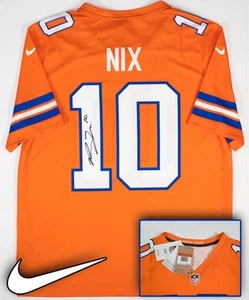 Bo Nix signiertes Denver Broncos Nike NFL Replica Game Trikot (Beckett) L - Bild 1 von 5