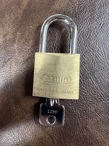 Candado de latón Abus #85/30; 1 llave - Funciona - Imagen 1 de 2