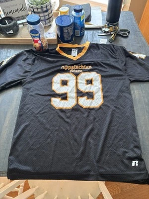 Camiseta de fútbol americano Russell M mediana de los Appalaches State Mountaineers 38/40 Foto 1 de 4
