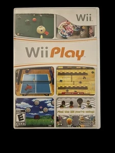 Wii Play (Nintendo Wii, 2007) Complete With Manual & Case - Picture 1 of 4
