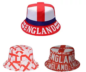 Euro 2024 England Bucket Hat, St George Flag, Sun Protection, Football Gear - Picture 1 of 13