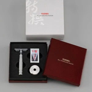 PLUMA Tokusen Doble Borde Acero Inoxidable Cuero N Japón Alto Grado - Imagen 1 de 4