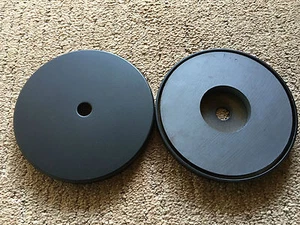 (2) 250# 5 ZOLL SCHWARZ POLY LICHTBALKEN MAGNET VERWENDUNG mit CODE 3 BUNDESRAD LICHTLEISTE - Bild 1 von 6