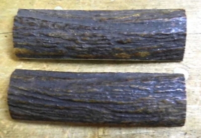 Paar Griffschalen HORN Hirschhorn für Messermacher und Bastler 6,3 x 1,8 cm - Bild 1 von 2