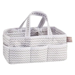 Trend Lab Storage Caddy Diaper Organizer, Dove Gray, 12 in x 6 in x 8 in - Picture 1 of 2