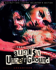 August Underground Blu-ray Unearthed Films 2001 Fred Vogal Indie Shocker - Picture 1 of 1