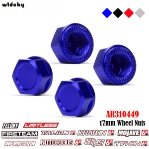 Tuercas de rueda de aluminio de 17 mm AR310449 para RC ARRMA 6S 1/7 Felony 1/8 Kraton Outcast  - Imagen 1 de 18