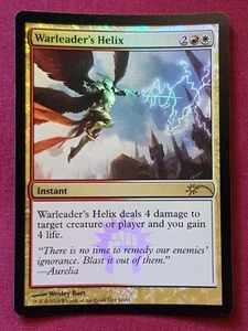 Magic The Gathering FRIDAY NIGHT MAGIC FOIL WARLEADER'S HELIX red/white card MTG - Picture 1 of 2
