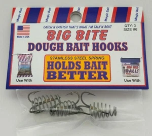 Magic Bait Dough Bait "Big bite" Treble~or~"King Kat" Spring J-Hooks~FREE Ship - Picture 1 of 4