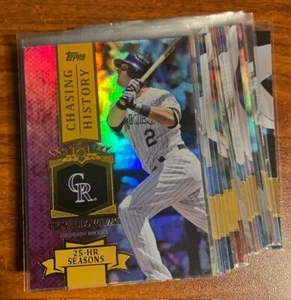2013 Topps Chasing History Gold Holofoil 20 Karten Lot-Karten CH-70 bis 97-Mays - Bild 1 von 1