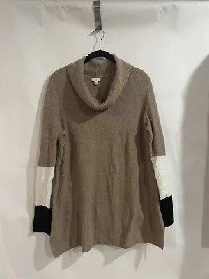 J Jill Women’s Size L Tall Sweater Multicolor Slit Size Tunic - Image 1 of 4