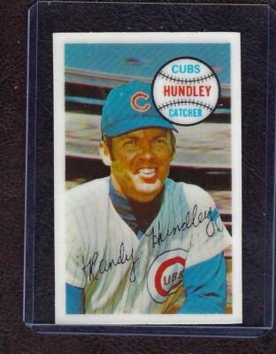 1970 Kellogg’s Xograph #31 Randy Hundley, Chicago Cubs, EX! - Image 1 of 2