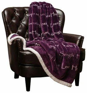 Chanasya Healing Compassion Warm Hugs Caring Gift Sherpa Blanket - Positivity - Picture 1 of 6
