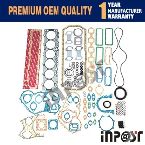 6BG1 6BG1T Engine Gasket Kit for Isuzu TCM Hitachi JCB Excavator Tractor Loader - Picture 1 of 4