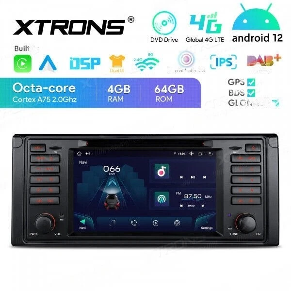 XTRONS IA7239BS  Android Multimedia BMW E39 4GB+64GB Android 12 Multimedia - Bild 1 von 4