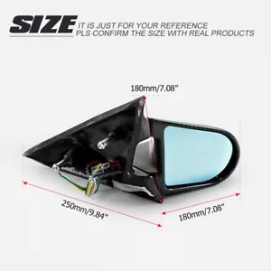 GND Tape Carbon Glossy For Mazda RX8 SE3P Early Aero Mirror LHD Body kit - Foto 1 di 8