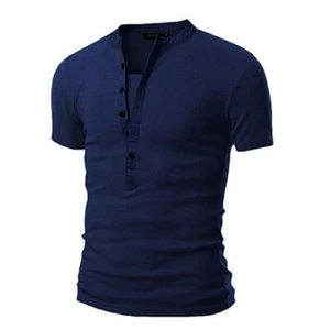Fashion Men's Slim Fit V Ne T-shirt Muscle Tee Casual Tops Short Sleeve Blouse - Picture 1 of 1