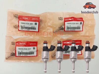 4X Fuel Injectors For 2013-2017 Honda Accord CR-V Acura TLX 2.4L 16450-5LA-A01 Foto 1 de 4
