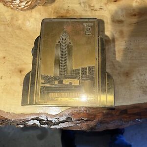 1933 CHICAGO WORLDS FAIR CENTURY OF PROGRESS Bookend CARILLON HALL OF SCIENCE