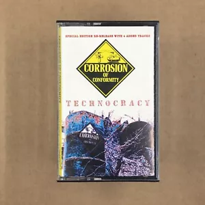 CORROSION OF CONFORMITY Cassette Tape 80s Metal Thrash TECHNOCRACY COC - Foto 1 di 6