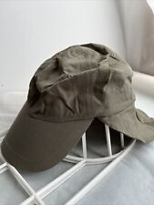 Dry Ice By Crown Cap Hat Nylon Army Green Back Flap One Size 6 Panel