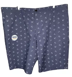Neu Dockers Freizeitshorts für Herren Größe 42 blau Ankerdetail Stretch neu ohne Etikett - Bild 1 von 6