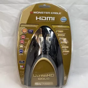Monster Cable HDMI UltrHD Gold 5’ - Picture 1 of 12