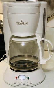Gevalia DL-12 White Glass Carafe Coffee Basket Coffee Maker Drip 12 Cup - Picture 1 of 8