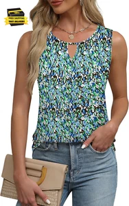 Womens Tops Spring Fashion Tank Top 2025 Summer Shirts Beach Vacation Clothes Bu - Picture 1 of 6