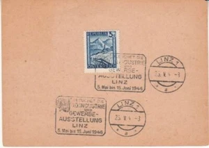 Austria - Visit the Industry & Trade Exhibition, Linz (1no. SC) 1946 - Picture 1 of 1