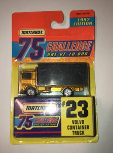 Matchbox 1997 GOLD 75 Challenge Volvo Container Truck #23 - NEW - Picture 1 of 2