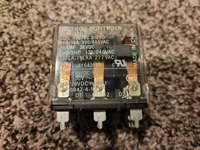 New Deltrol Controls 375P 3PDT 110VDC Coil S155D EN60947-4-1 Relay - Image 1 of 4