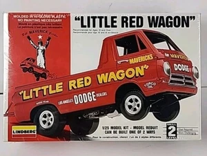 Maverick Little Red Wagon Dodge Pickup Drag Truck Lindberg Model Kit Sealed - Picture 1 of 18