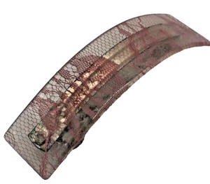 Vintage Pink Lace Hair Barrette Feminine Romantic Style Accessory - Picture 1 of 3