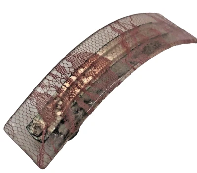 Accesorio de estilo romántico femenino con pasador de pelo de encaje rosa vintage Foto 1 de 3