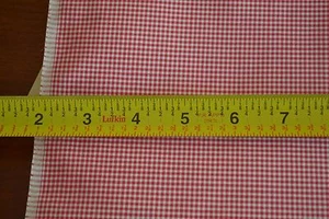 Von 1/2 Yd, Vintage, rot & weiß Gingham knackig Poly/Baumwolle, B1159 - Bild 1 von 4