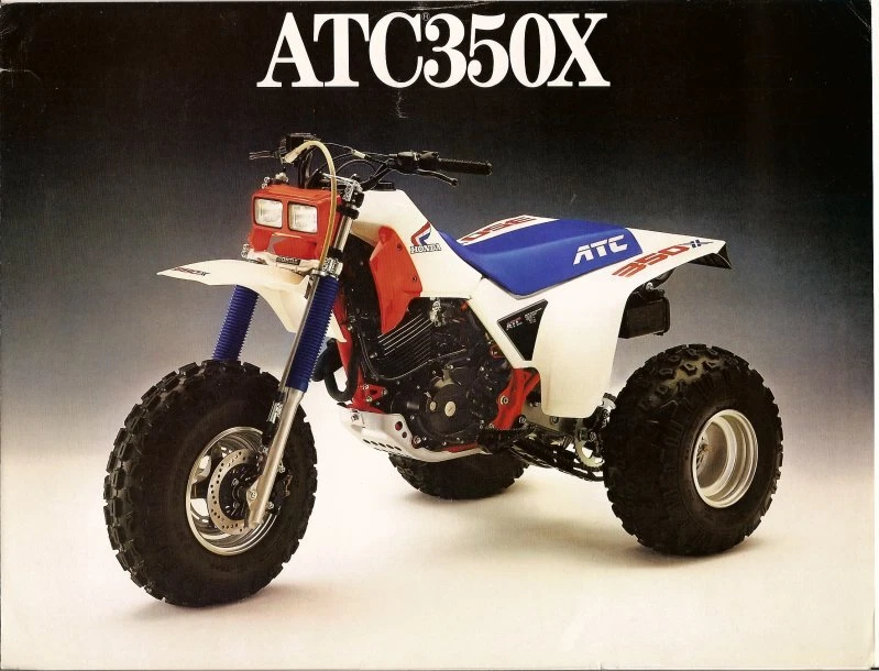 LICENCIA HONDA ATC350X MT XL XR CR SL ATV ATC cuádruple tanque de gasolina calcomanía pegatina Foto 1 de 4