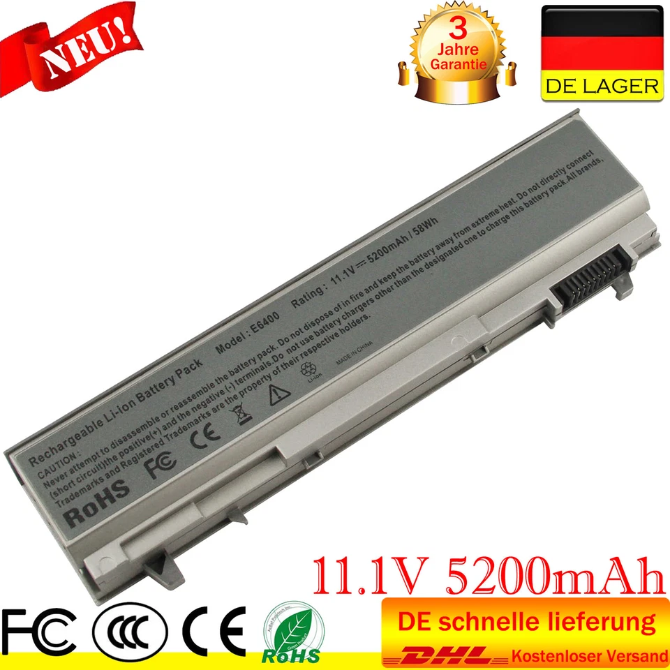 Akku für Dell Latitude E6410 E6400 E6500 E6510 Precision M4500 PT434 W1193 KY265 - Bild 1 von 4
