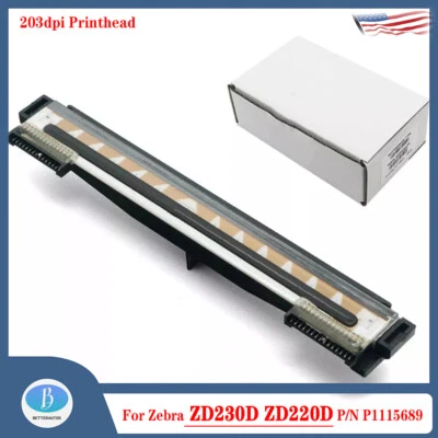 Cabezal de impresión de 203 ppp para impresora de etiquetas térmicas Zebra ZD230D ZD220D P/N P1115689 Foto 1 de 4
