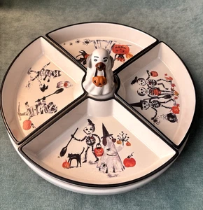 Pottery Barn Halloween Doug & Friends NEU Abschnitt Servierplatte Figural Neu mit Etikett - Bild 1 von 12